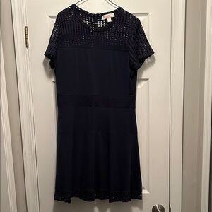 MICHAEL Michael Kors Navy Textured Dress